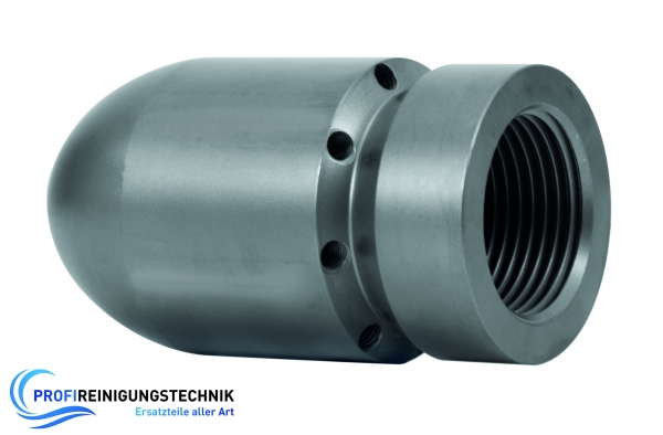 Granat-RR-Düsen ST-49 / Außendurchmesser 48mm / 1" Innengewinde / 30° Strahlwinkel / ​8 Bohrungen hinten / 1 Bohrung vorn
